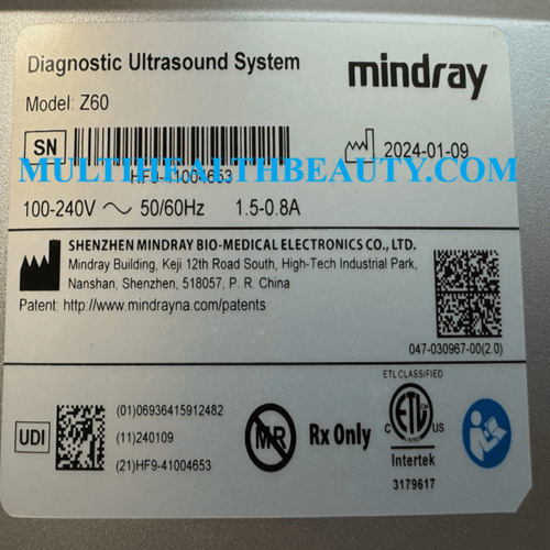 Mindray Z60 Color Doppler Ultrasound 3